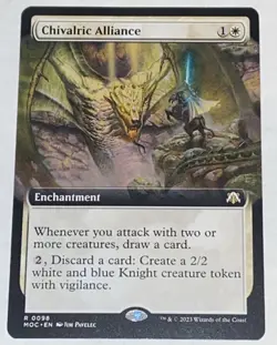 Chivalric Alliance Extended Art Commander: March of the Machine MTG UNPLAYED - Image 1