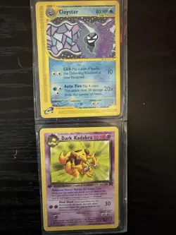 Pokemon TCG 2 Card Lot Cloyster Dark Kadabra Team Rocket 2003 English - Image 1