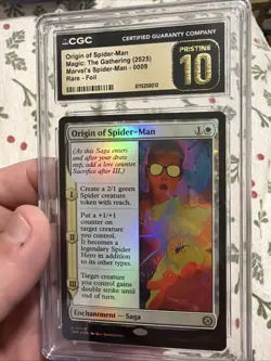 CGC 10 Pristine Origin Of Spider-Man - Foil - SPM - MTG - EN - NM - 0009 - Image 1