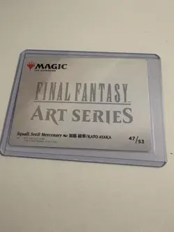 MTG Final Fantasy Squall Art Series Gold Stamped 47/53 - Image 2