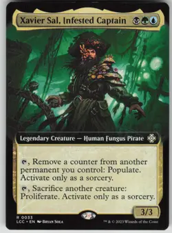 MTG TCG Xavier Sal, Infested Captain (Extended Art) R Lost Caverns of Ixalan 33 - Image 1