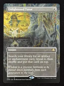 1x MTG Enlightened Tutor (Borderless) - Dominaria Remastered (DMR) #412 - Magic - Image 1