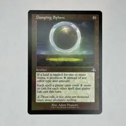 Damping Sphere (Retro Frame) 377 NM Normal U Dominaria Remastered MTG - Image 1