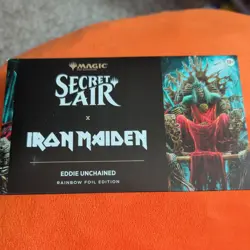 MTG Secret Lair x Iron Maiden: Eddie Unchained RAINBOW FOIL Edition Sealed Magic - Image 2