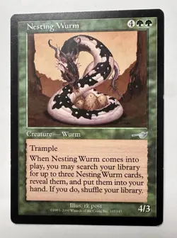 Nesting Wurm Nemesis #107 MTG Magic the Gathering - Image 1