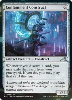 Containment Construct -Foil Medium Play MTG Kamigawa: Neon Dynasty - Image 1