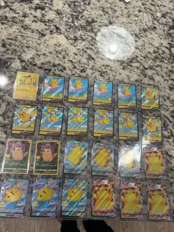 Pokemon Celebrations Pikachu 24 card lot- RARE VMax, Promo, and V - Image 1