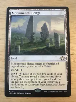 1x Monumental Henge (222) Modern Horizons 3 MH3 MTG Magic NM Free Shipping - Image 1