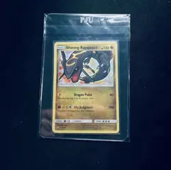 Pokemon TCG Shining Rayquaza Card Shining Legends Holo Rare 56/73 LP Condition - Image 1