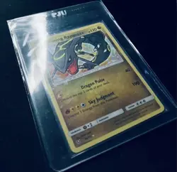 Pokemon TCG Shining Rayquaza Card Shining Legends Holo Rare 56/73 LP Condition - Image 3