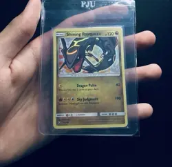 Pokemon TCG Shining Rayquaza Card Shining Legends Holo Rare 56/73 LP Condition - Image 5