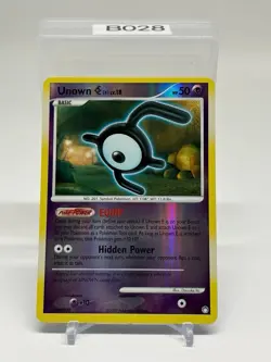 Unown 65/123 Reverse Holo Uncommon DP Mysterious Treasures Pokemon Card - Image 1