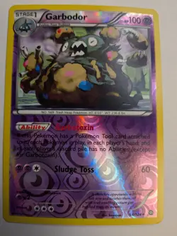 Garbodor 54/124 Dragons Exalted Reverse Holo Rare Pokemon Card - Image 1
