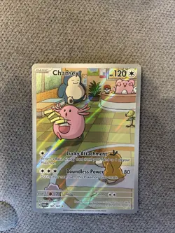 Chansey Holo Twilight Masquerade Illustration Rare Card 187/167 SV06 - Image 1