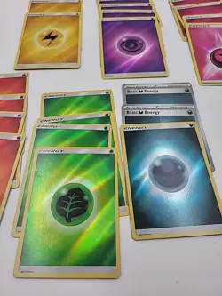 Pokemon Holo Energy Lot (33 Cards) – Mixed Types – 2017, 2023 - Image 3