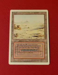 Magic: The Gathering Badlands LP Revised Edition Land Card Rare Rob Alexander - Image 1