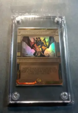 MTG Thoughtseize Amonkhet Invocations Foil Card - Unplayed In Screwdown Holder - Image 3