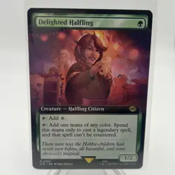 MTG Delighted Halfling Extended Art # 0363 - Image 1