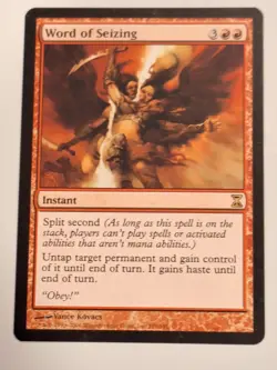 Word of Seizing - Time Spiral Magic the Gathering MTG Nice! - Image 1