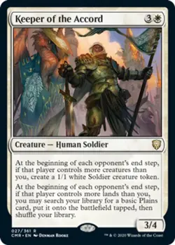 x1 Keeper of the Accord R MTG Commander Legends M/NM, English - Image 1