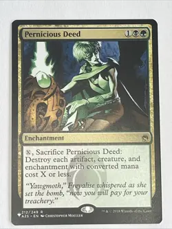 MTG Magic Pernicious Deed The List NM - Image 1