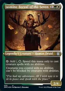 Jasmine Boreal of the Seven x4 4x FOIL ETCHED Commander Dominaria United NM MTG - Image 1