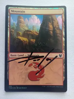 Mountain Foil Signed Artist Proof MTG - Image 1