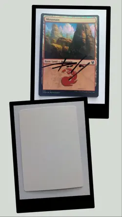 Mountain Foil Signed Artist Proof MTG - Image 3