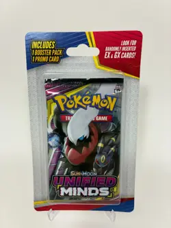 Pokemon TCG Sun and Moon Unified Minds Factory Sealed Booster Pack and 1 Promo - Image 1