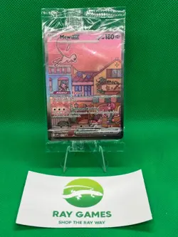 Mew ex SVP 053 Pokemon TCG Scarlet Violet 151 Black Star Promo Full Art Sealed - Image 1
