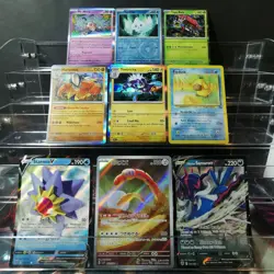 Pokemon TCG AR Bundle 9 Cards V Vintage Holo Reverse Holo Good Condition - Image 1