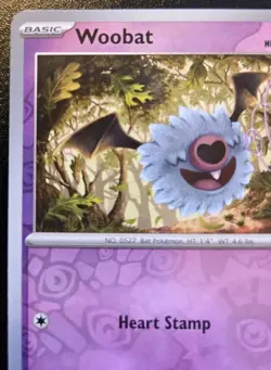 Woobat 036/086 Reverse Holo Common Scarlet & Violet: White Flare Pokemon TCG - Image 2
