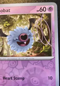 Woobat 036/086 Reverse Holo Common Scarlet & Violet: White Flare Pokemon TCG - Image 3