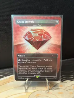 Chaos Emerald (Lotus Petal) Red 7032 Secret Lair Drop Sonic Bonus MTG NM - Image 1