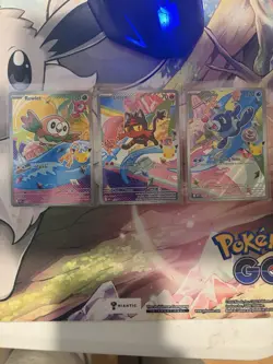 Pokemon TCG First Partner Illustration Collection Series 1 Alola GEN 7 Starters - Image 1