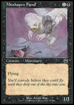 Misshapen Fiend -Foil Medium Play MTG Mercadian Masques - Image 1