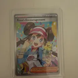 Pokemon TCG Rosa's Encouragement Full Art Holo Trainer-Supporter Card 123/088 - Image 4