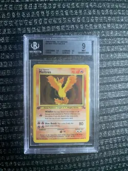 Moltres 12/62 1st Edition Holo Fossil BGS 9 PSA Pokemon 1999 WOTC Vintage - Image 1