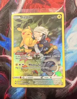 Pokemon Pikachu TG05/TG30 Lost Origin Trainer Gallery Full Art LP READ DESC! - Image 1