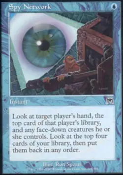 Spy Network - Medium Play MTG Onslaught - Image 1