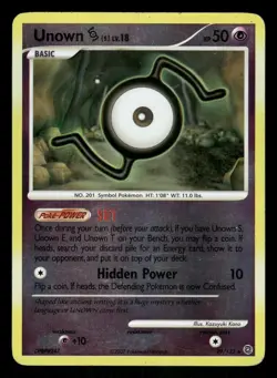 Pokemon Unown [S] Rare Secret Wonders 39/132 LP Reverse Holo - Image 1