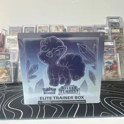 Pokemon Sword & Shield Silver Tempest Elite Trainer Box Alolan Vulpix 2022 - Image 1