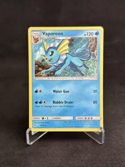 Vaporeon 18/68 Holographic Rare Hidden Fates Pokemon TCG LP - Image 1