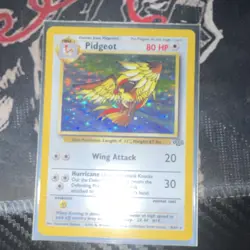 Pokemon Pidgeot Jungle Holo Rare 1st Edition 08/64 80 HP Wing Attack Hurricane - Image 1
