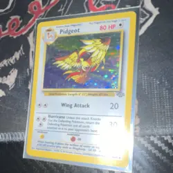 Pokemon Pidgeot Jungle Holo Rare 1st Edition 08/64 80 HP Wing Attack Hurricane - Image 2