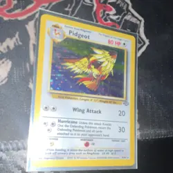 Pokemon Pidgeot Jungle Holo Rare 1st Edition 08/64 80 HP Wing Attack Hurricane - Image 3