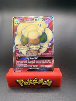 Whimsicott GX 206/214 Pokemon Unbroken Bonds Ultra Rare Full Art Holo Near Mint - Image 1