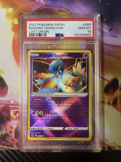 2022 POKEMON SWORD & SHIELD LOST ORIGIN #069 RADIANT GARDEVOIR PSA 10 - Image 1