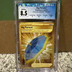 BIG PARASOL 199/189 GOLD SECRET RARE DARKNESS ABLAZE CGC 8.5 GRADED SLAB - Image 1