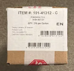Pokemon TCG SV08 Surging Sparks Booster Box Sealed Case (6x Booster Boxes) - Image 1